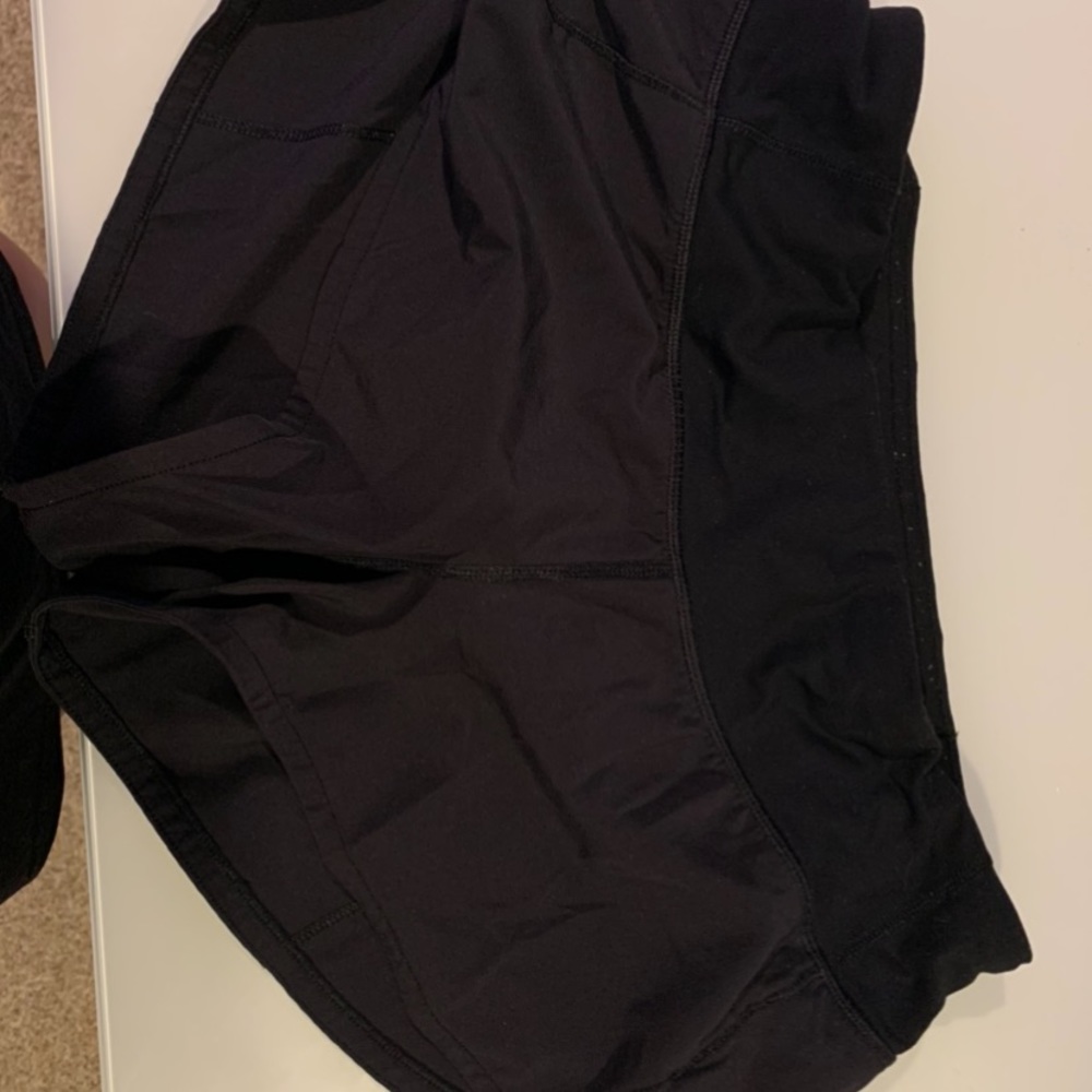 black lulu shorts